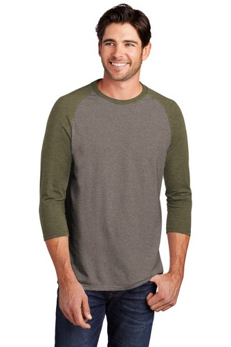 Custom Printed District Perfect Tri 3/4-Sleeve Raglan - DM136 