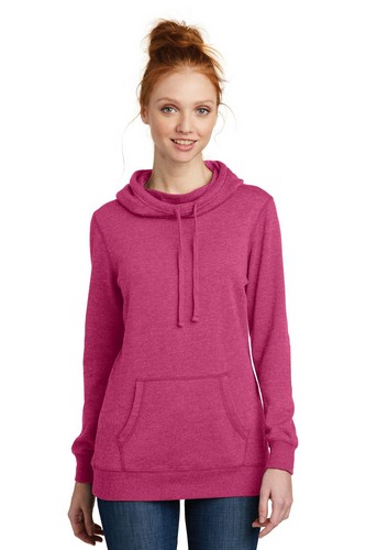 Custom Printed District Women's Lightweight Fleece Hoodie - DM493 