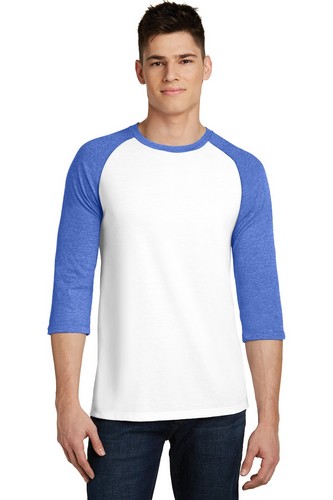 Custom Printed District Very Important Tee 3/4-Sleeve Raglan - DT6210 