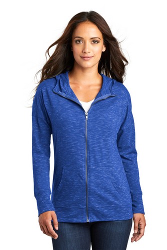 Custom Printed District Women's Medal Full-Zip Hoodie - DT665 