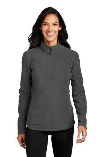 Custom Logo Eddie Bauer Ladies 1/2-Zip Microfleece Jacket - EB227 