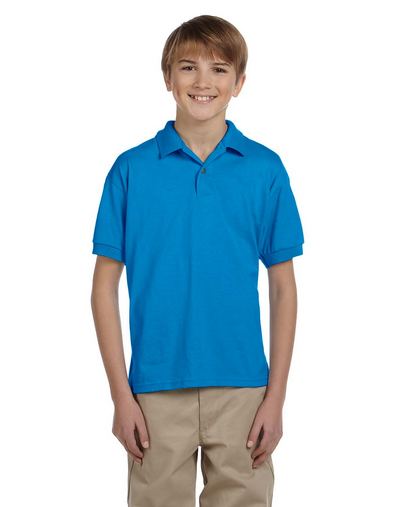 Custom Embroidered  Gildan DryBlend Youth Jersey Polo - G880B 