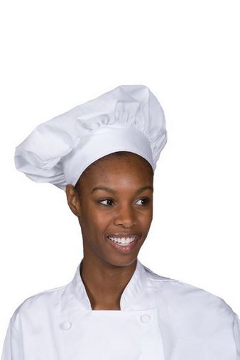 Custom Embroidered  Edwards Poplin Chef Hat - HT00 