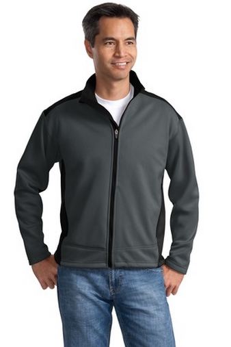 Custom Embroidered Two Tone Soft Shell Jacket - Port Authority J794 