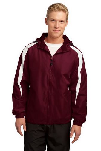 Custom Logo  Sport-Tek Fleece-Lined Colorblock Jacket JST81  Embroidered