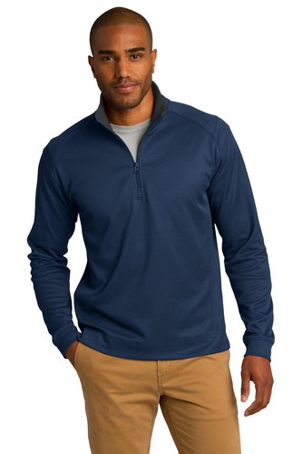 Custom Embroidered Port Authority Vertical Texture 1/4-Zip Pullover - K805 