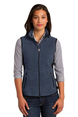 Custom Embroidered Port Authority Ladies R-Tek Pro Fleece Full-Zip Vest - L228 