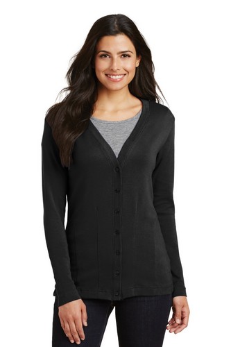 Custom Embroidered Port Authority Ladies Modern Stretch Cotton Cardigan - L515 With Logo