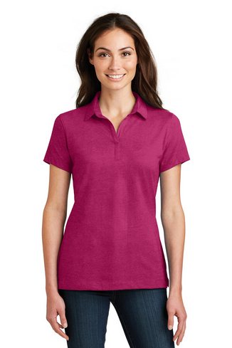 Custom Embroidered Port Authority Ladies Meridian Cotton Blend Polo - L577 