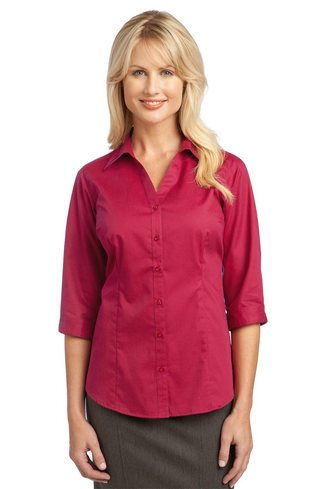 Custom Embroidered Port Authority Ladies 3/4-Sleeve Blouse - L6290 