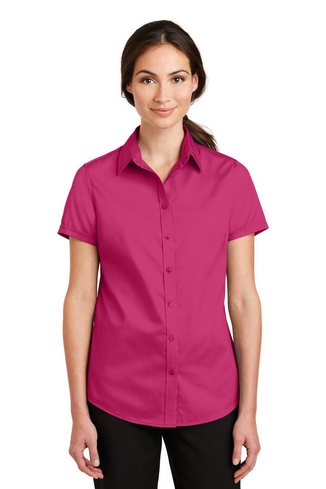 Custom Embroidered Port Authority Ladies SuperPro Twill Shirt - L664 