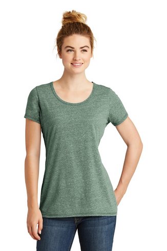 Custom Logo  New Era Ladies Tri-Blend Performance Scoop Tee - LNEA130 