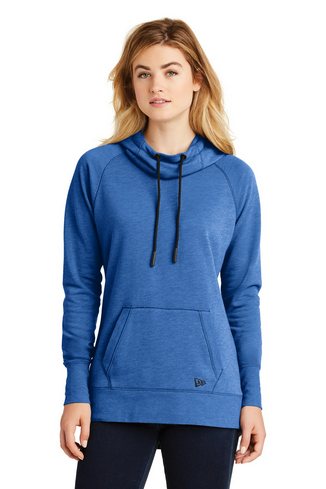 Custom Logo  New Era Ladies Tri-Blend Fleece Pullover Hoodie - LNEA510 