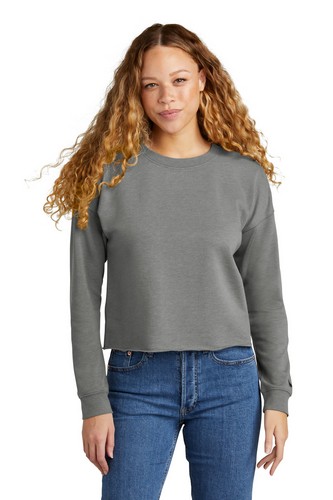 Custom Printed New Era Ladies Tri-Blend Fleece Crop Crew - LNEA514 