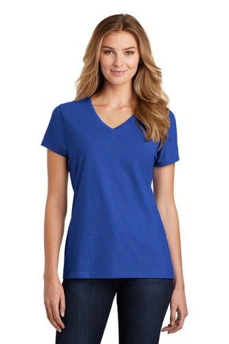 Custom Printed Port & Company Ladies Fan Favorite Blend V-Neck Tee. LPC455V with imprint