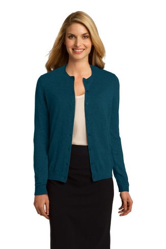 Custom Embroidered  Port Authority Ladies Cardigan Sweater - LSW287 