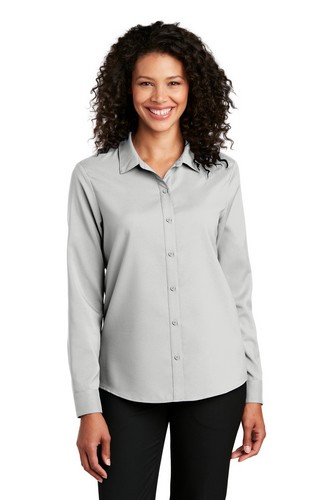 Custom Embroidered Port Authority Ladies Long Sleeve Performance Staff Shirt - LW401 