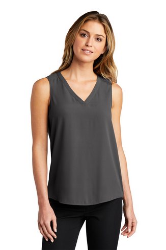 Custom Logo Port Authority Ladies Sleeveless Blouse - LW703 