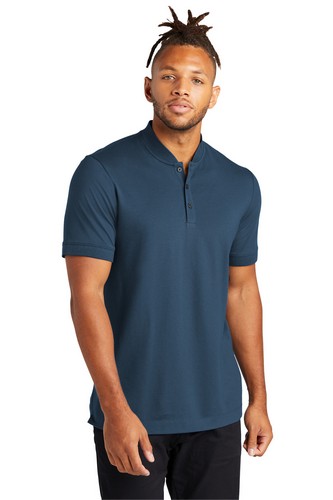 Custom Embroidered Mercer+Mettle Stretch Pique Henley - MM1008 