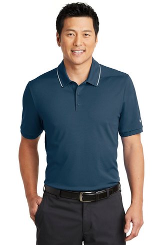 Custom Embroidered  Nike Dri-FIT Edge Tipped Polo - NKAA1849 