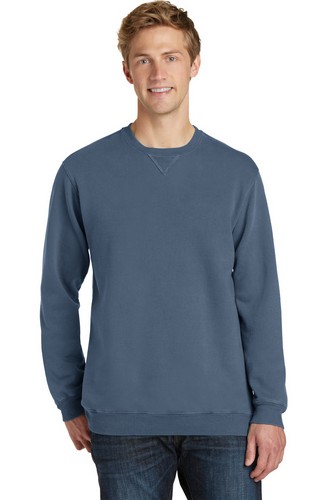 Custom Printed  Port & Company Essential Pigment-Dyed Crewneck Sweatshirt - PC098 