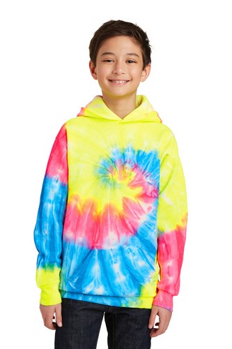 Custom Logo Port & Company Youth Tie-Dye Pullover Hooded Sweatshirt - PC146Y 