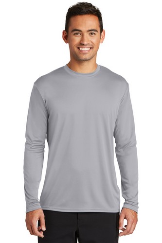 Custom Printed  Port & Company Long Sleeve Performance Tee - PC380LS 