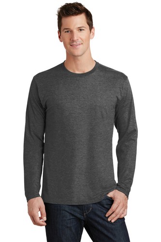 Custom Printed  Port & Company Long Sleeve Fan Favorite Tee - PC450LS 