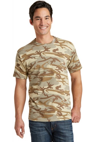 Custom Printed  Port & Company 100% Cotton Camo Tee - PC54C 