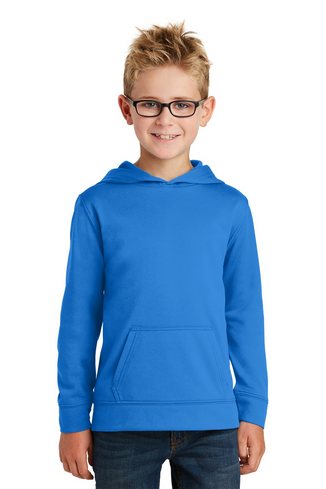 Custom Printed  Port & Company Youth Performance Fleece Pullover Hooded Sweatshirt - PC590YH 