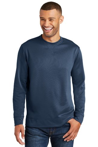 Custom Printed Port & Company Performance Fleece Crewneck Sweatshirt - PC590 