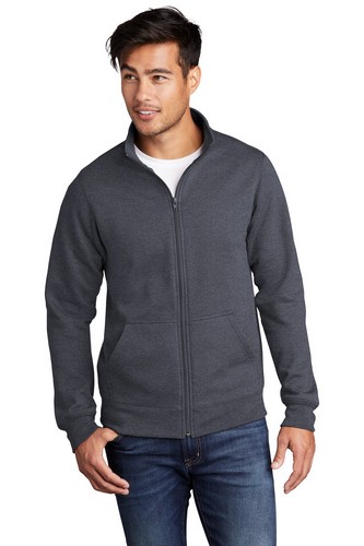 Custom Printed Port & Company Core Fleece Cadet Full-Zip Sweatshirt - PC78FZ 