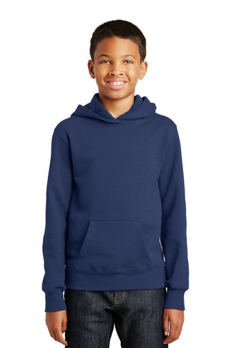 Custom Printed  Port & Company Youth Fan Favorite Fleece Pullover Hooded Sweatshirt - PC850YH 