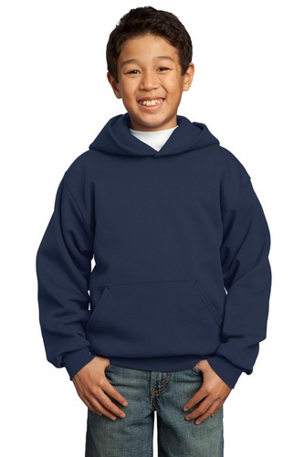 Custom Printed   Youth Pullover Hooded Sweatshirt Port & Company - PC90YH  With Logo