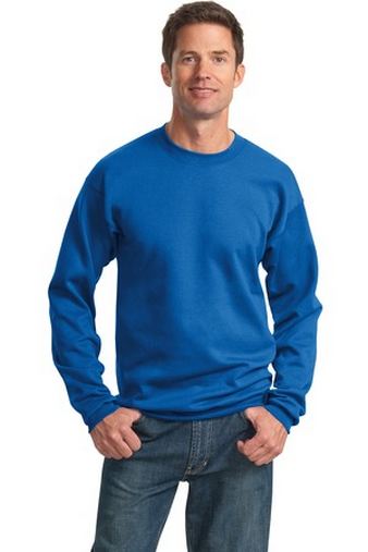 Custom Printed  Tall Crewneck Sweatshirt. Port & Company - PC90T   With Logo