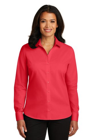 Custom Embroidered Red House Ladies Non-Iron Twill Shirt - RH79 