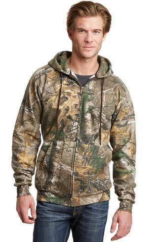 Custom Printed Russell Outdoors Realtree Full-Zip Hooded Sweatshirt - RO78ZH 