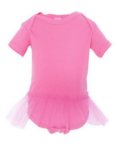 Custom Imprinted  LAT Infant Lap Shoulder Tutu Creeper - 4422 