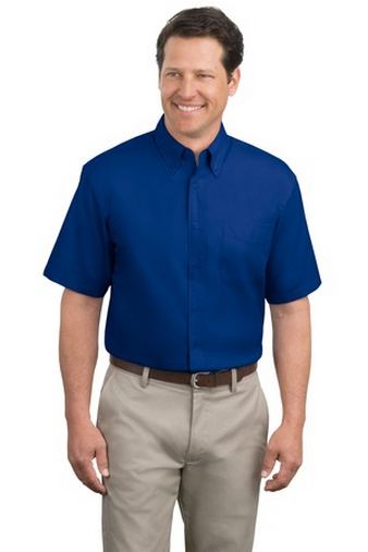 Custom Embroidered  Short Sleeve Easy Care Dress Shirt. Port Authority - S508 