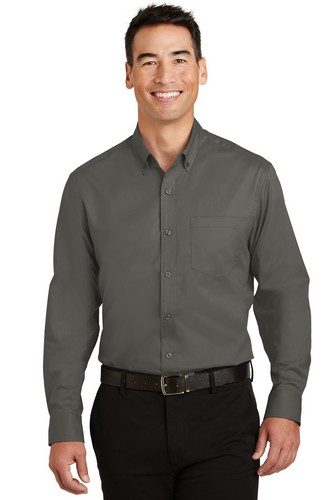 Custom Embroidered Port Authority SuperPro Twill Shirt - S663 