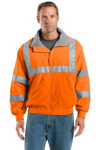 Custom Logo  Enhanced Visibility Challenger Safety Jacket with Reflective Taping SRJ754 