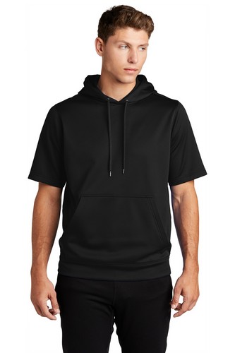 Custom Printed Sport-Tek Sport-Wick Fleece Short Sleeve Hooded Pullover - ST251 