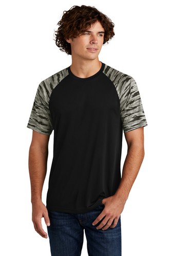 Custom Printed Sport-Tek Drift Camo Colorblock Tee - ST376 