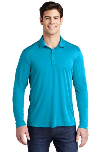 Custom Embroidered Sport-Tek Posi-UV Pro Long Sleeve Polo - ST520LS 