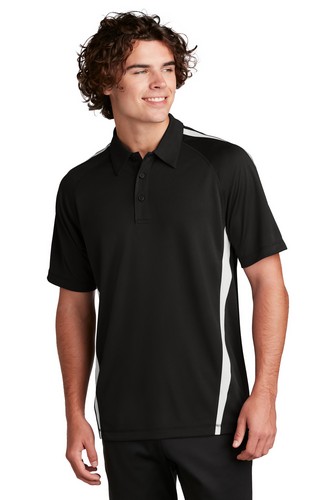 Custom Logo  Sport-Tek - Micro-Mesh Colorblock Polo  ST685  Embroidered 