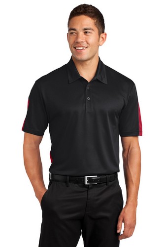 Custom Embroidered  Sport-Tek PosiCharge Active Textured Colorblock Polo - ST695 