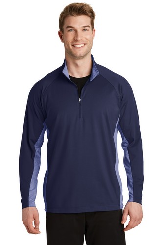 Custom Embroidered  Sport-Tek Sport-Wick Stretch Contrast 1/2-Zip Pullover - ST854 