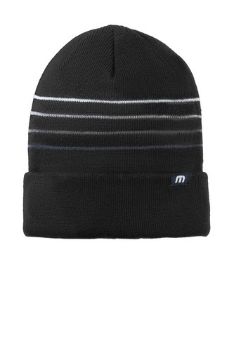 Custom Embroidered TravisMathew Striped Cuffed Beanie - TM1MY393 