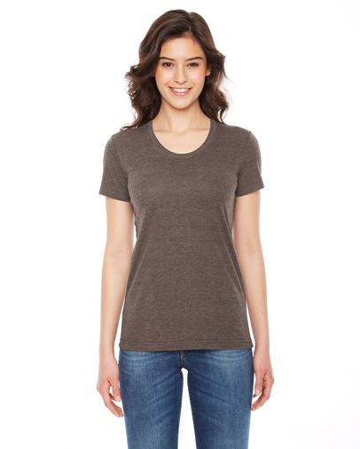 Custom Logo  TR301 American Apparel Ladies' Triblend T-Shirt  Printed