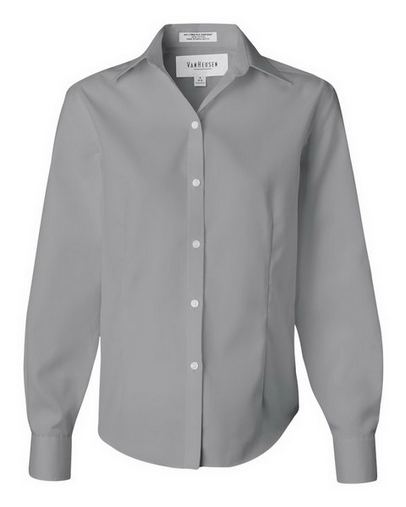 Custom Embroidered  Van Heusen Women's Non-Iron Pinpoint Oxford Shirt - 13V0144 